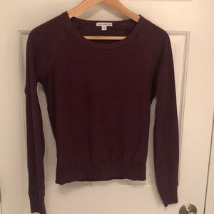 James Perse Maroon Raglan L/S size 1